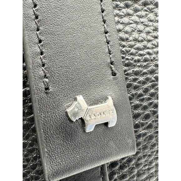 RADLEY London Lynton pebbled leather women's large zip top tote bag - BLACK - Picture 7 of 15